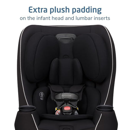 Maxi-Cosi Pria Max 3-in-1 Convertible Car Seat, Infant to Toddler Car Seat, ClipQuick Magnetic Chest Clip, Quick-Install Latch, Machine-Washable Cover, 5-100 lbs, Caspian Caviar