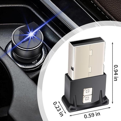 Mini USB LED Car Light, DC 5V Intelligent Interior Car Lights, Car Accessories Atmosphere Lamp for Car, Plug-in Interface, Suitable for Car, Laptop Keyboard, Home Office, Adjustable Brightness