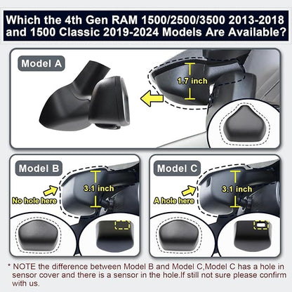 Mangoal 4K Dash Cam Custom for 4th Gen Dodge RAM 1500/2500/3500 2013 2014 2015 2016 2017 2018,(Model C),Check Model Carefully, UHD 2160P Video, App & WiFi, 128GB Card