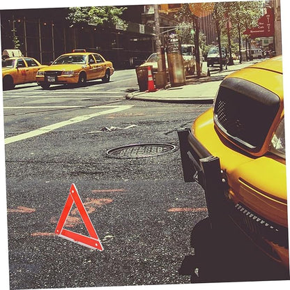 Ciieeo Triangle Warning Sign Kit Portable Triangle for Emergency Situations Durable Construction for Roadside Parking Traffic Safety