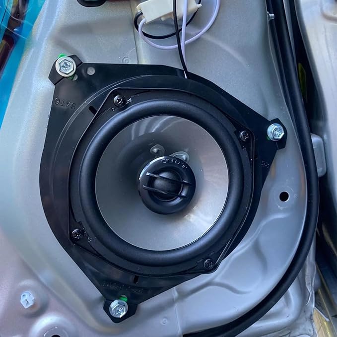Scosche SAT6 5.25-6.5” Speaker Adapters Compatible with Select 2000-2020 Lexus, Scion and Toyota Vehicles - Adapter for 5 1/4' to 6 1/2' Car Door Speakers - Sold in Pairs - Does Not Fit 6.75' or 6X9'