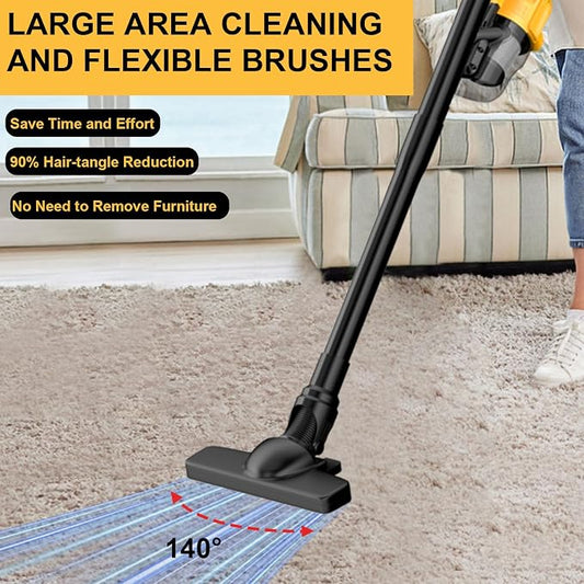 Cordless Vacuum for Dewalt 20V Battery, Handheld Vacuum Cleaner Stick Vacuum Shop Vac for Home Car Hardwood Floor Carpet with Washable HEPA Filter (No Battery)