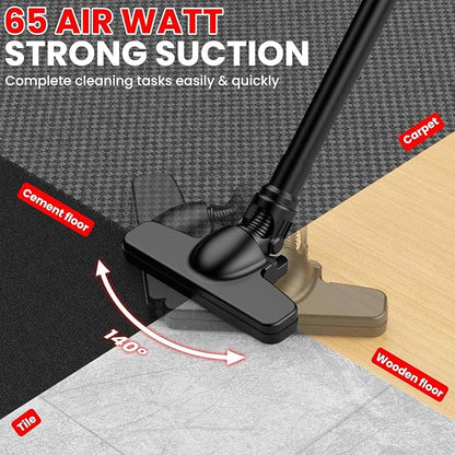 Cordless Handheld Vacuum for Milwaukee 18V Battery, 5 in 1 Vacuum Cleaner 50CFM 125AW Shop Vac with 500W Brushless Motor Max 18000r/Min, HEPA Filter, for Home Car Hardwood Floor Carpet (No Battery)