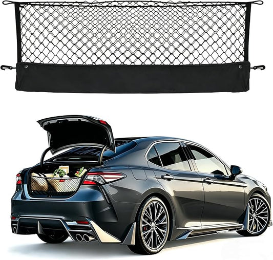 Envelope Style Upgraded Cargo Net Compatible with Toyota Camry 2026 New 2026 2025 2024 2023 2022 2021 2020 2019 2018 Trunk Car Rear Tailgate Cargo Netting