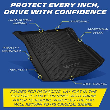 Michelin Vehicle Mat, All-Weather TPE Custom Fit Liner for Tesla Model 3 Trunk Mat 2024-2027(1 Piece), Premier