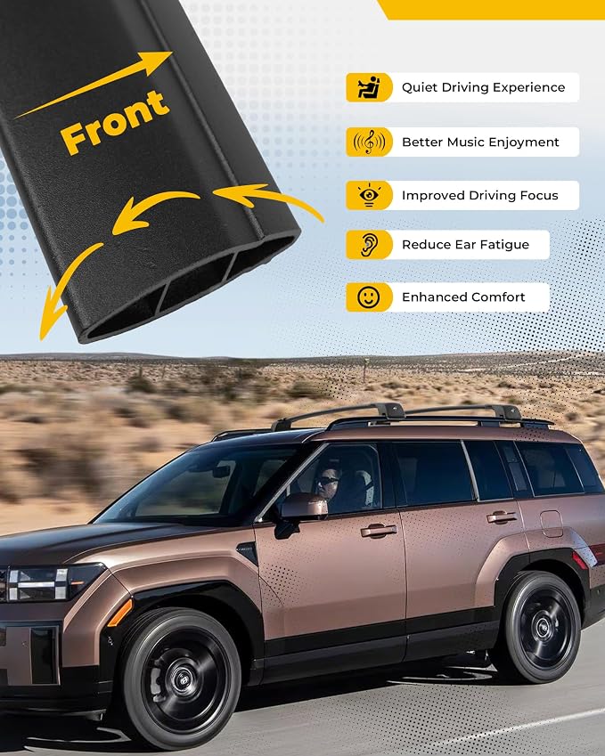 330LBS Lockable Cross Bars Roof Rack Fit for Hyundai Santa Fe 2024-2026 Aluminum Crossbars Cargo Bar Luggage Baggage Carrier Rooftop Accessories, for Storage Bag Kayak Snowboard Canoe Bike