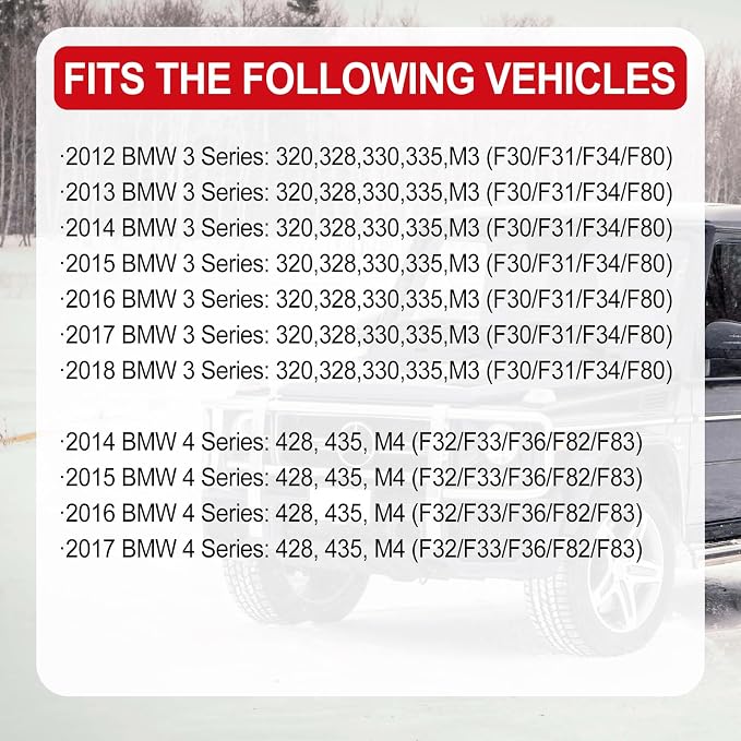 BMW Door Handles Replacement for Series 3 F30 Series 4 Inner Door Support Trim Pull Strap Armrest Bracket Kit for 2012-2018 BMW 320 328 330 335 and 2014-2017 BMW 428 435 51417279311 Carbon Fiber