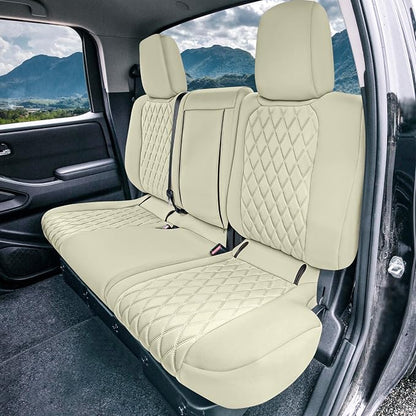 FH Group Custom Fit Car Seat Covers Specifically Made for 2022-2026 Nissan Frontier, Full Set Gray Ultraflex Neoprene Waterproof Automotive Seat Covers for Pickup Truck, Nissan Accessories