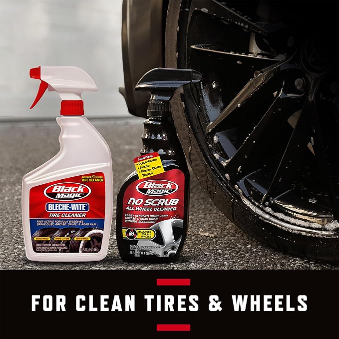 Black Magic 120218 No Scrub All Wheel Cleaner, 23 oz. (Pack of 2) - No Scrubbing Needed, Just Apply, Hose Off and Wipe for Clean Wheels Every Time