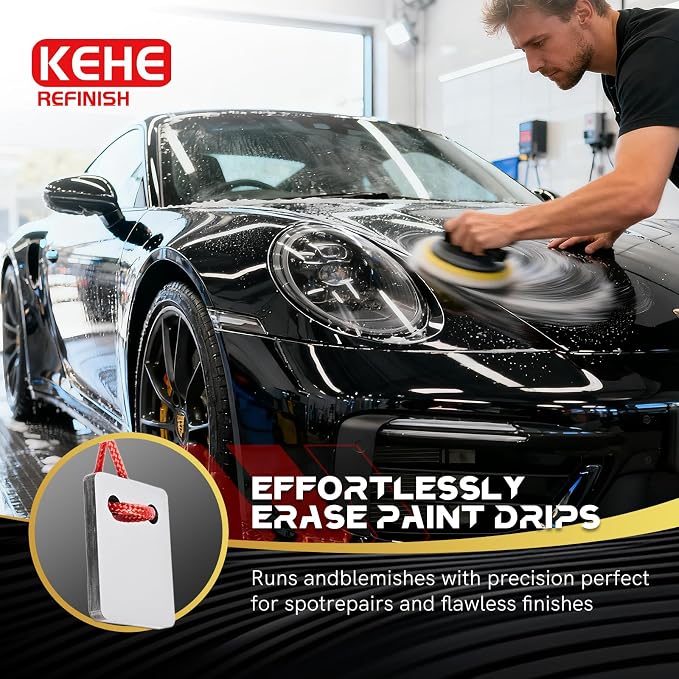 Automobile Spray Paint Point Repair Scraper,Carbide Tungsten Repair Scraper Tool Paint File for Edge Banding, Denibbing, and Spot Repair