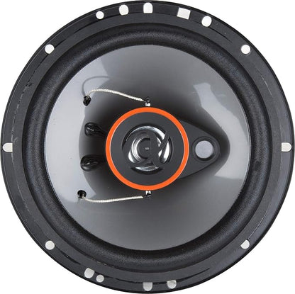 Alphasonik Pair AS26 6.5 inch 350 Watts Max 3-Way Car Audio Full Range Coaxial Speakers with Universal Mounting Holes for Easy Installation and Grills Included