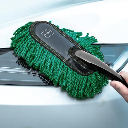Maxshine Universal Mini Microfiber Car Duster – Interior Dusting Tool for Cars, Trucks & SUVs – Safe on All Surfaces – Gently Removes Dust, Dirt & Debris – Reusable Auto Detailing Brush