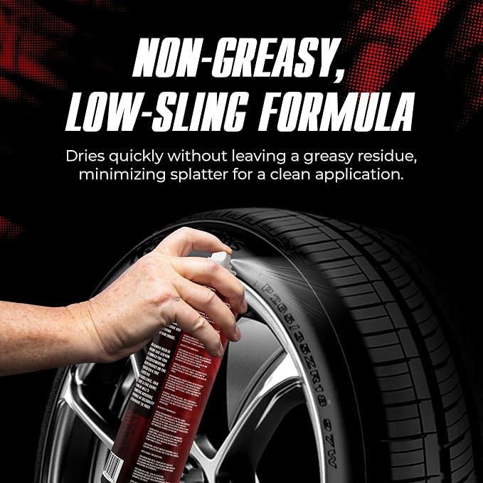 TEAM UNIQUE Tire Shine Satin – 18.6 fl oz | Low-Gloss Satin Tire Shine Spray | UV Protection Against Cracking & Fading | Non-Greasy, Low-Sling Formula for Cars, Trucks & SUVs