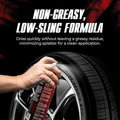TEAM UNIQUE Tire Shine Satin – 18.6 fl oz | Low-Gloss Satin Tire Shine Spray | UV Protection Against Cracking & Fading | Non-Greasy, Low-Sling Formula for Cars, Trucks & SUVs