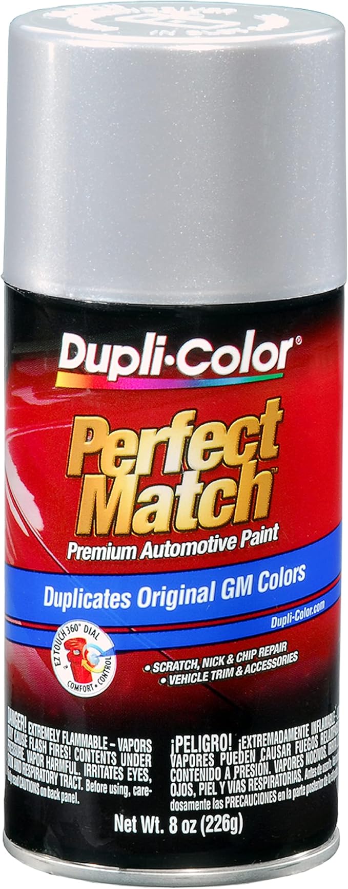 Dupli-Color EBGM05407 Perfect Match Automotive Spray Paint â€“ General Motors Light Slate Metallic, 17 WA7468 â€“ 8 oz. Aerosol Can
