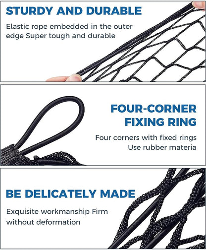 Cargo Net,Cargo Net for SUV,Truck Bed Organizer,Car Accessories Automotive Cargo Nets,3 Pocket Truck Bed Cargo Net,Truck Net Truck Storage,Mesh Storage Net for SUV, Car, Pickup Truck Bed, Etc