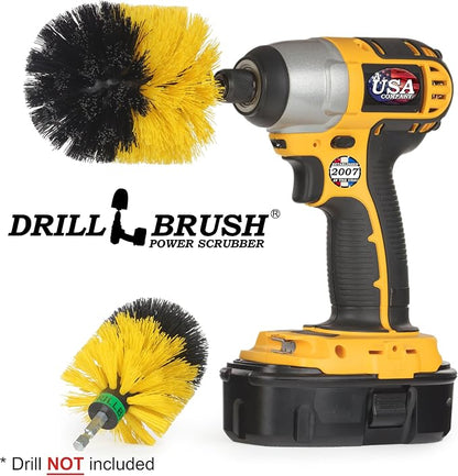 Bathroom Cleaning Supplies - Bathroom Accessories for Cleaning - Shower Cleaner Brush - Glass Shower Door Brush - Bathtub Cleaning Tools - Tile Grout Cleaner - Power Cleaning Brush - Sink Scrubber