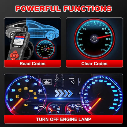 LAUNCH Creader 300 OBD2 Scanner,Engine Fault Code Reader,Support Read Data Stream,Scanner for All OBDII Protocol Cars Since 1996, 2026 Upgraded Ver. of CR3001