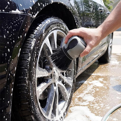 Supkiir 5 Pcs Car Detailing Brushes, Ultra Soft Bristles Dusting Brush with Storage Rack, Curveball XL Synthetic Brush Automotive Interior Dusting Brushes, Covers Large Area Inside or Outside Vehicles