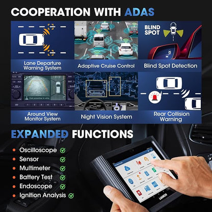 Launch X431 PAD Scan Tool Global Ver. (Upgraded of X431 V+, X431 PROS) 50+ Reset ECU Coding OE-Level Bi-Directional All System Diagnostic Tool, Free Update
