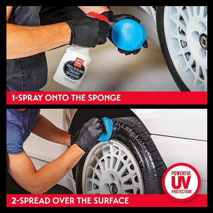 Griot's Garage Vinyl and Rubber Dressing for Car Detailing, Exterior and Interior Auto Cleaner and Protectant for Trim, Tires, Plastic, and More, 11175, One Gallon