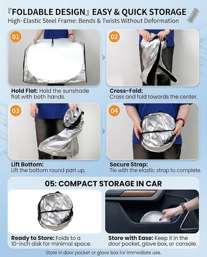 Windshield Sun Shade for 2017-2021 Toyota 86/2022-2023 Toyota GR86 Front Window Shades Cover for 2013-2023 Subaru BRZ/2012-2016 Scion FR-S FRS Windshield Sun Visor Protector Car Accessories