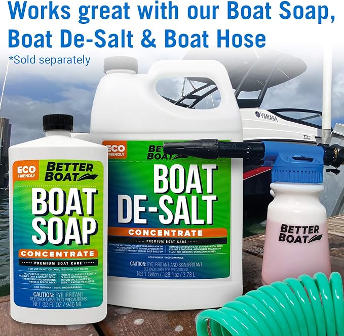 Foam Cannon Soap Gun, Foam Sprayer for Boat Cleaning and Car Wash, Washing Foamer Cannon, Car Detailing Kit, Foam Cleaner Spray with Garden Hose Attachment