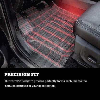 Husky Liners — X-ACT Contour Floor Liners | Fits 2018 - 2024 Toyota Camry, (Excludes Hybrid Models) Front & 2nd Row Liners - Black - 3 pcs. | 52831 & 52841