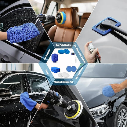 Car Detailing Kit,36pcs Car Detailing Brush Set,Car Cleaning Kit with Professional Car Detailing Brush Set,Auto Detailing Brush Set,Car Wash Kit,Car Detailing Kit Interior Exterior Wheels Cleaner