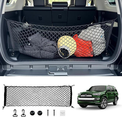 Trunk Cargo Net for 2010-2024 Toyota 4Runner 2 Row Model Only, Trunk Organizer Net Anti-Slip Rear Mesh Cargo Netting for 4 Runner SUV Accessories(Envelope Style)