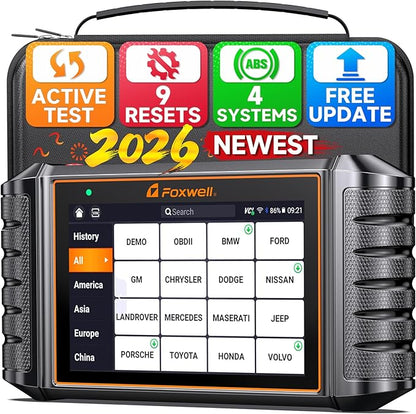 2026 FOXWELL NT716 Bidirectional OBD2 Scanner, 4-System Diagnostic Tool for ABS, SRS, Transmission & Engine, 9 Reset, ABS Bleeding, AutoVIN, Live Data, Upgraded from NT6X4, Lifetime Free Updates,Black