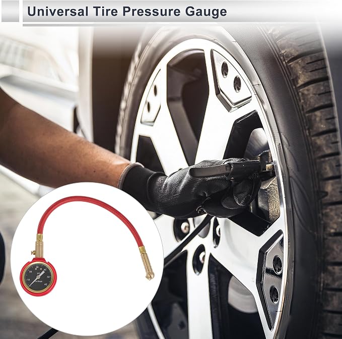 1 Pcs Universal Tire Pressure Gauge 0-60PSI 2.36 Inch Digital Pressure Gauge Tyre Air PSI Meter for Motorcycle SUV Truck