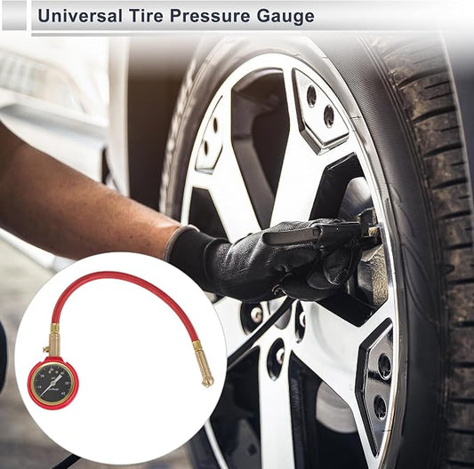 1 Pcs Universal Tire Pressure Gauge 0-60PSI 2.36 Inch Digital Pressure Gauge Tyre Air PSI Meter for Motorcycle SUV Truck