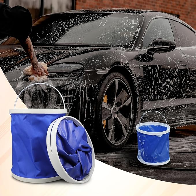 Seal Skin Covers 6pcs Car Wash Kit, Complete Car Wash Bucket Set with Brush, Microfiber Cloth Car Washing Accessories - Car Cleaning Supplies Kit - Ideal for Car Washing Kit & Motorcycle Wash