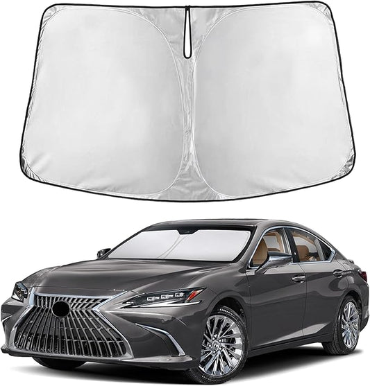 EcoNour Windshield Sunshade Compatible for Lexus ES 2019-2023 2024 2025, ES250 ES300h ES350 Sun Visor for Front Windshield & Window Sun Shade Cover, UV Heat Blocker & Protector, Car Accessories