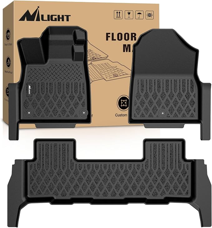 Nilight TPE Floor Mats for 2026 Honda Passport RTL TrailSport All Weather Custom Fit Heavy Duty Floor Liners