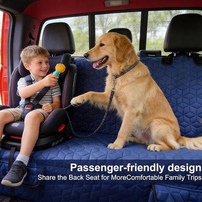 Meginc Dog Car Seat Covers for Back Seat, Heavy Duty Pet Bench Seat Covers for Trucks Waterproof Protector Back Seat Nonslip Dogs Car Seat Covers for Crew Cab/Ford F-Series/Ram 1500/Sierra/Silverado