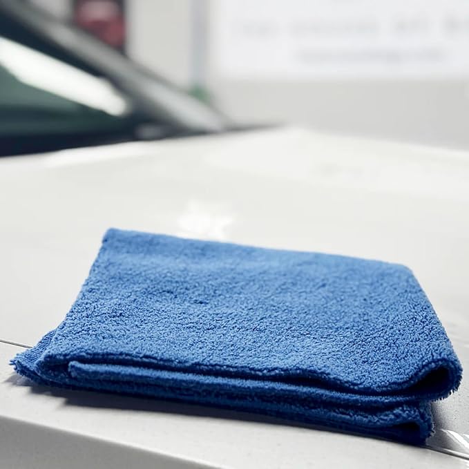 Jobber 350: Microfiber Towels for Cars 16x16, 350 GSM, 70/30 Korean Blend, Paint Safe Detailing Towels for Interior, Exterior Surfaces, Lint-Free Cleaning Cloths for Auto - 10 Pack