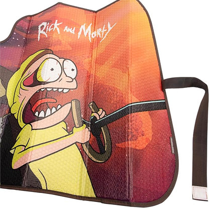 Rick and Morty Car Windshield Sun Shade Accordion Style Sunshade for Car Window Cartoon Car Sun Shade Rick and Morty Car Accessories