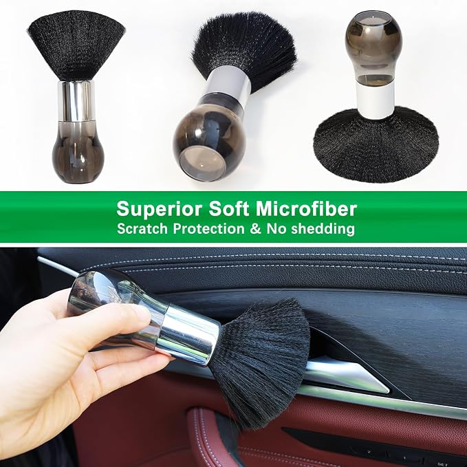 Microfiber Duster Brush with Soft Fibers, Dust Brushes, Efficient Dust Removal, Cleaning Tool Perfect for Car Interior, Keyboards, Artwork, Craft