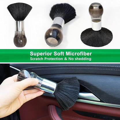 Microfiber Duster Brush with Soft Fibers, Dust Brushes, Efficient Dust Removal, Cleaning Tool Perfect for Car Interior, Keyboards, Artwork, Craft