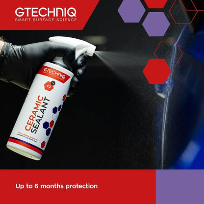 Gtechniq C2 Ceramic Sealant for Cars, 169 fl oz | Protects Paintwork, Trim, Tires and Windows, Extreme Dirt Repellent, High Shine, UV Protection, Enhances Water-Repellence, Easy to Apply