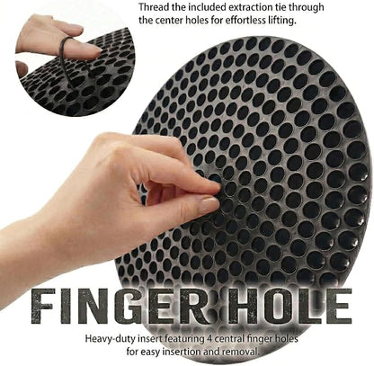 10.4" Heavy Duty Car Wash Bucket Insert (2-Pack) & Wash Mitt Kit - 10.6 oz Detailing Dirt Separator & Grit Trap, Scratch-Free Auto Wash, Fits 3.5 to 5 Gallon Buckets (Black Kit)