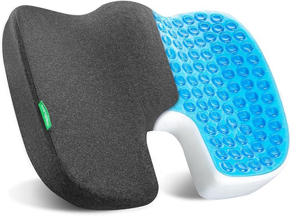 Medisana Gel Wheelchair Cushions for Pain Relief, GC 100B Seat Cushion for Tailbone, Sciatica, Back & Hip Support and Pressure Sore, Ergonomic Office Chair Cushion for for Seniors and Adults