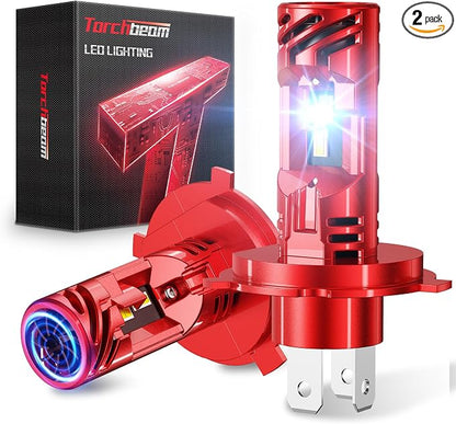 Torchbeam 9003 FOG Bulbs Combo, H4/9003 Fog Light for ATVS, 32000LM Fog Powersports Bulbs 50000HRS Lifespan, Pack of 2