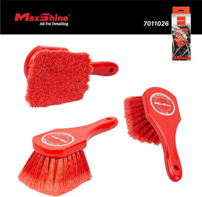 Maxshine Universal Soft Exterior & Wheel Cleaning Brush – Durable Detailing Brush for Cars, Trucks, SUVs, RVs & Motorcycles – Safe for Cleaning Rims, Engine Bays, Plastics & Interior Surfaces