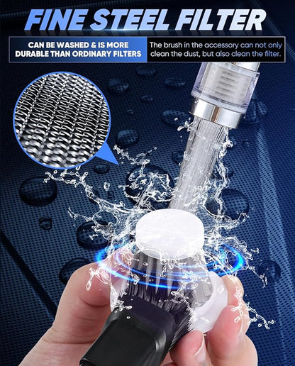 Saker Car Vacuum Portable Cordless Handheld Car Vacuum 15000PA High Power with Brushless Motor and Blower for Cars,Office,Home Cleaning HL107B