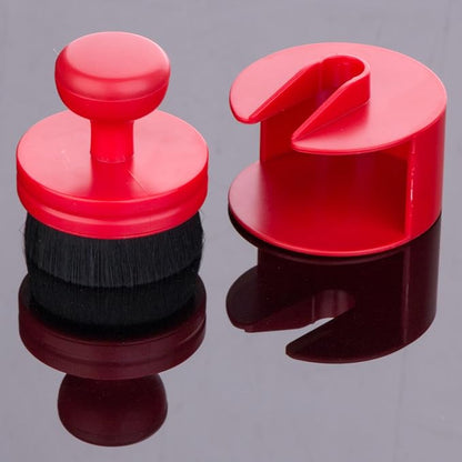 BABYSHEEP Car Tire Shine Applicator,Vegan Tire Shine Brush with Stand for Auto Detailing Cleaning Service,Red