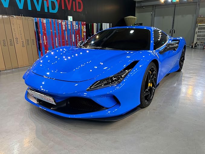 ColorFusion PPF by VViViD, Gloss Shark Blue Dry Apply PPF Vinyl Car Wrap Roll 10ft x 5ft
