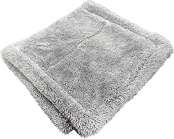 DIY Detail Twist Loop Drying Towel 3-Pack – Ultra-Absorbent 1200 GSM Microfiber Towels for Car Drying, Detailing, and Spot-Free Finishing – Edgeless, Streak-Free, Scratch-Free – 15” x 8”